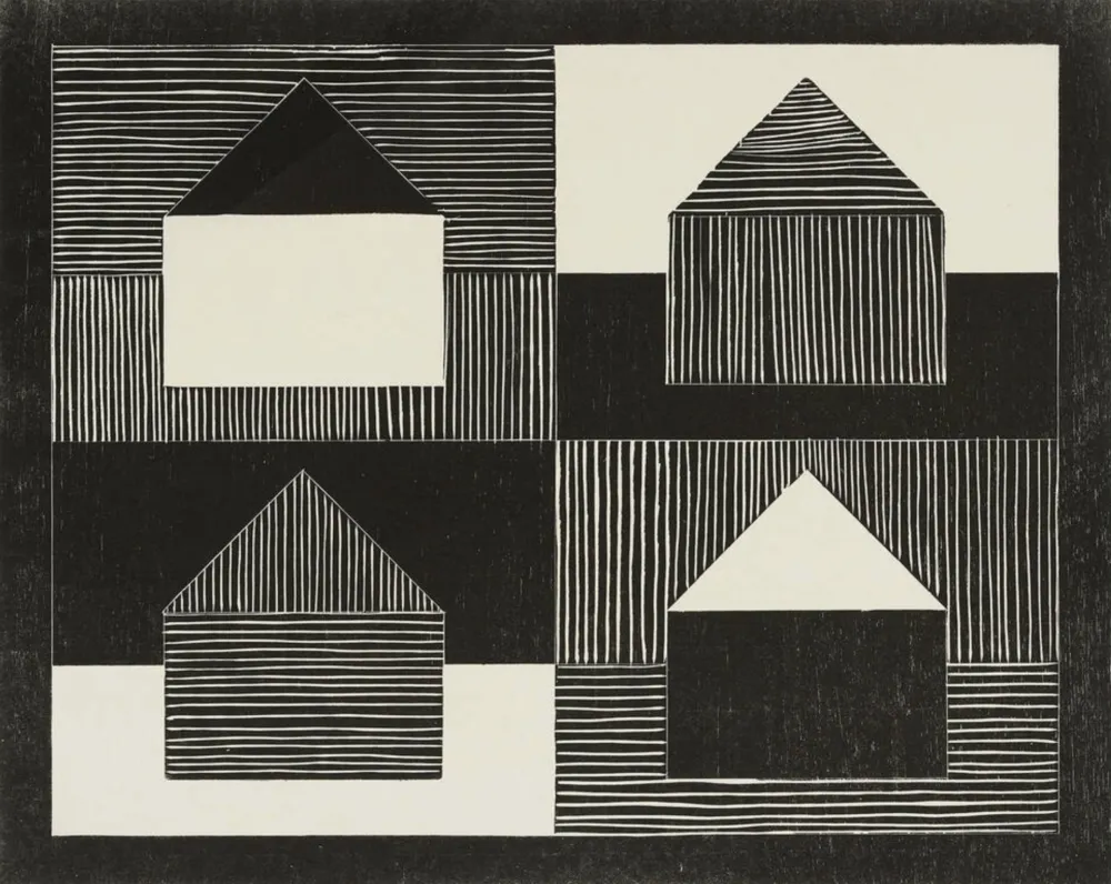 Gravure Sur Bois Bartlett - Black, Grey, White, from Art Pro-Choice II