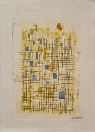 Gravure Bissiere - Soleil 