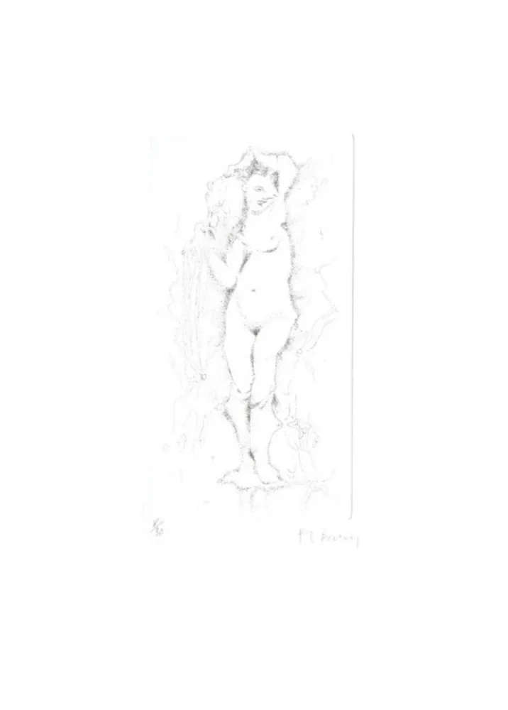Gravure Bury - Au bord du canal