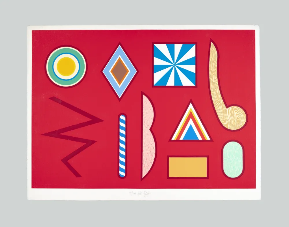 Sérigraphie Del Pezzo - Tutto rosso