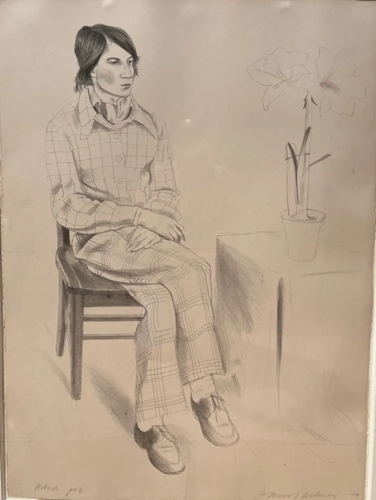 Lithographie Hockney - Yves Marie