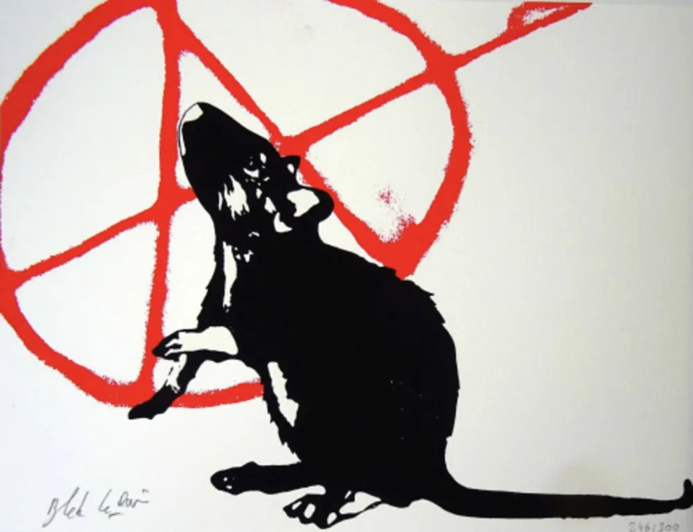 Sérigraphie Le Rat - L'anarchiste