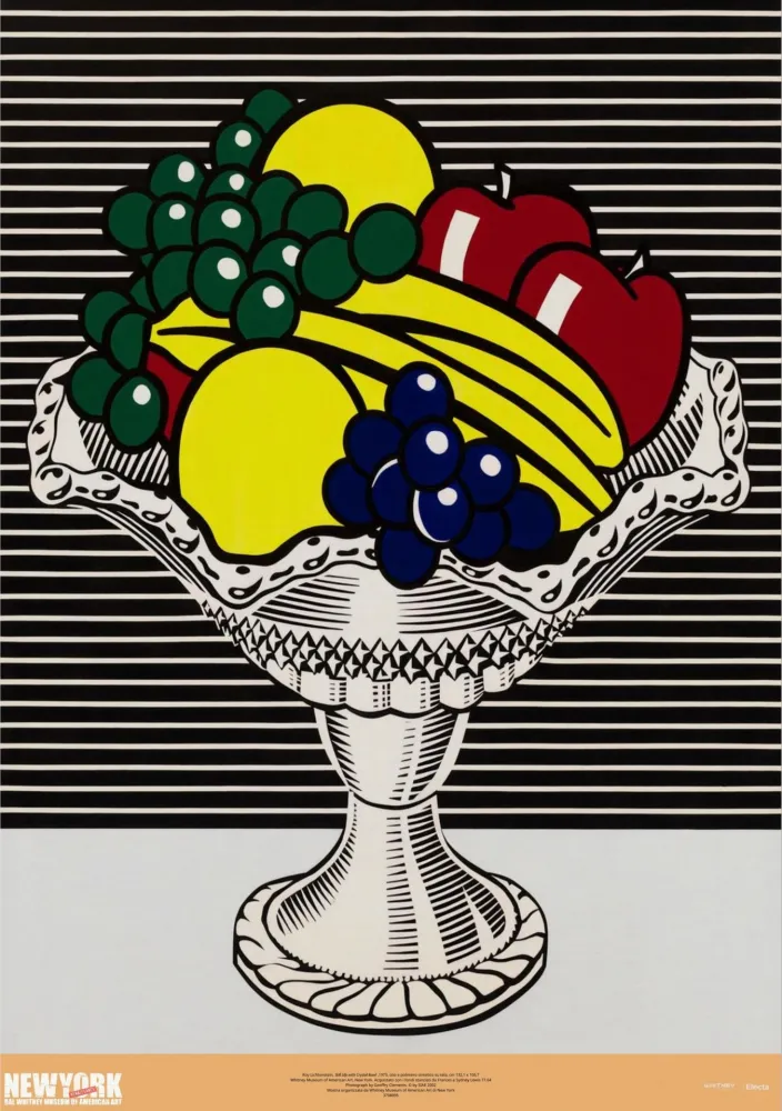Offset Lichtenstein - Still Life with Crystal Bowl 