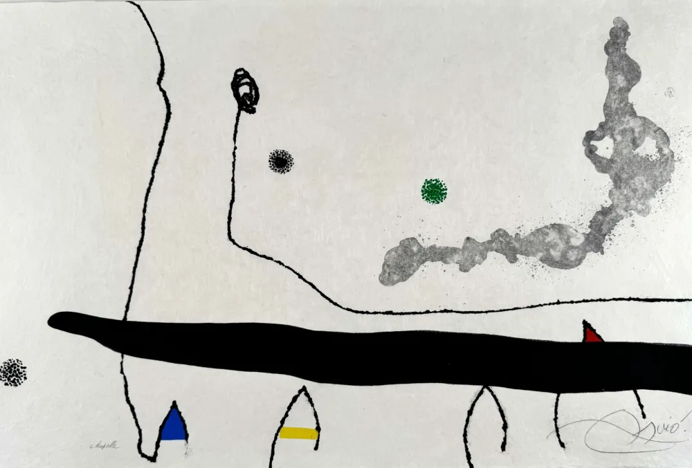 Eau-Forte Et Aquatinte Miró - Le marteau sans maître (planche XXIII) 