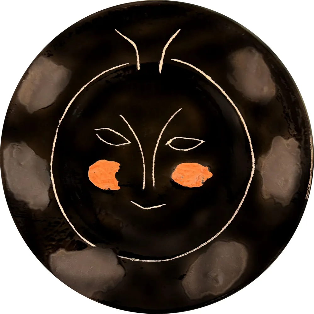 Céramique Picasso - Visage noir
