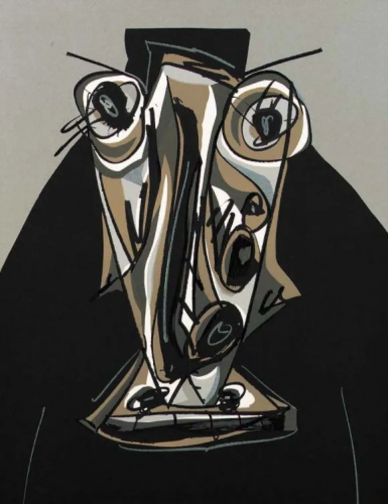 Lithographie Saura - Melanchton III