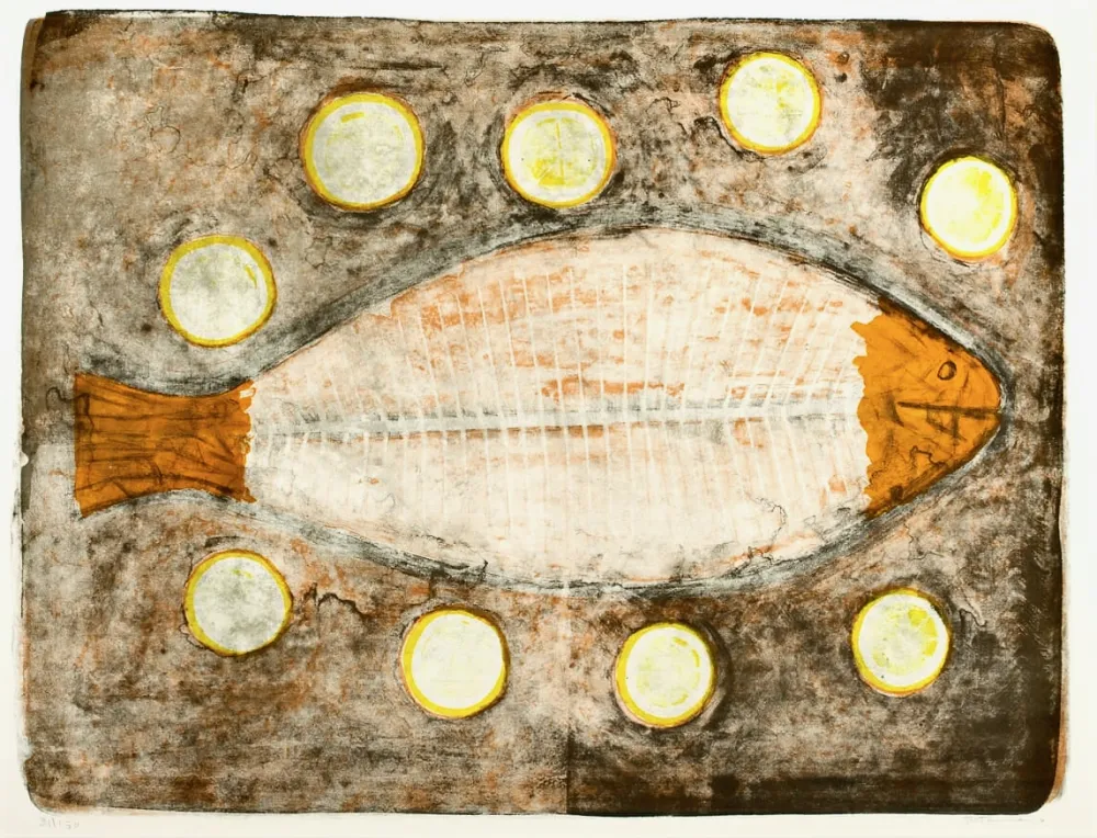 Lithographie Tamayo - Demi Poisson (Half fish)
