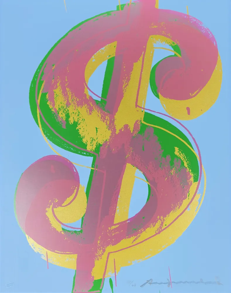 Sérigraphie Warhol - Dollar Sign (1) 277