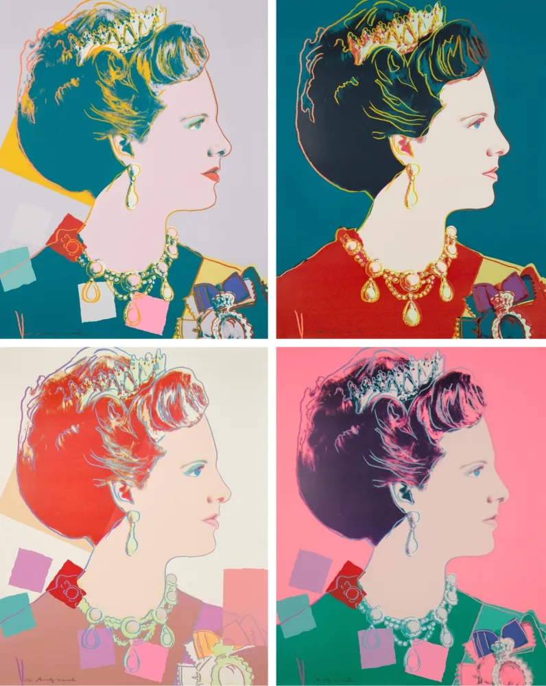 Sérigraphie Warhol - Queen Margrethe II Of Denmark Complete Portfolio (Reigning Queens)