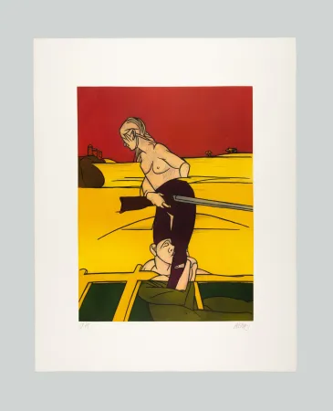 Eau-Forte Et Aquatinte Adami - Donna con fucile