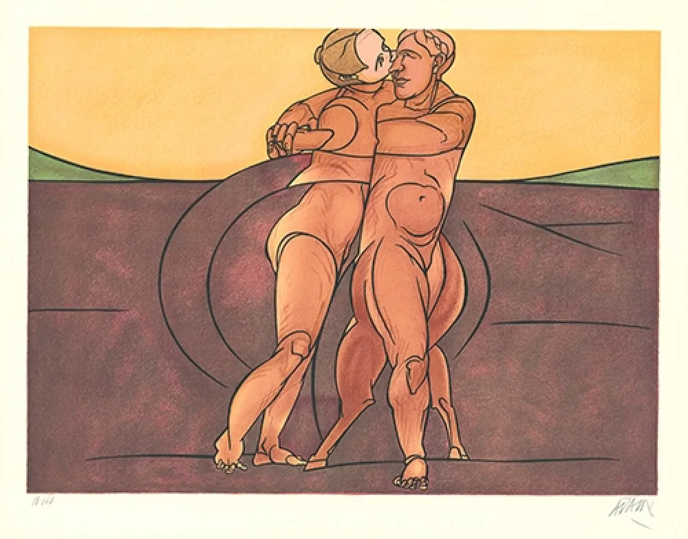 Lithographie Adami - Métamorphose