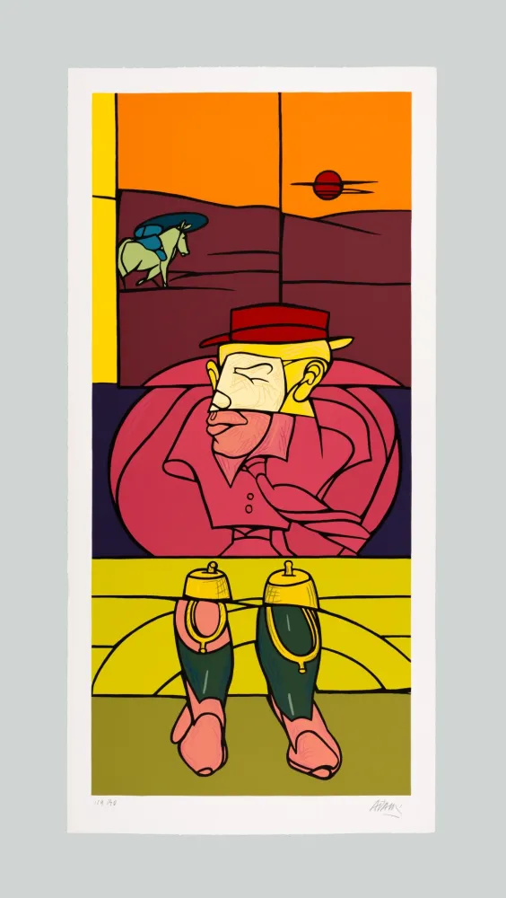 Sérigraphie Adami - Riding Boots