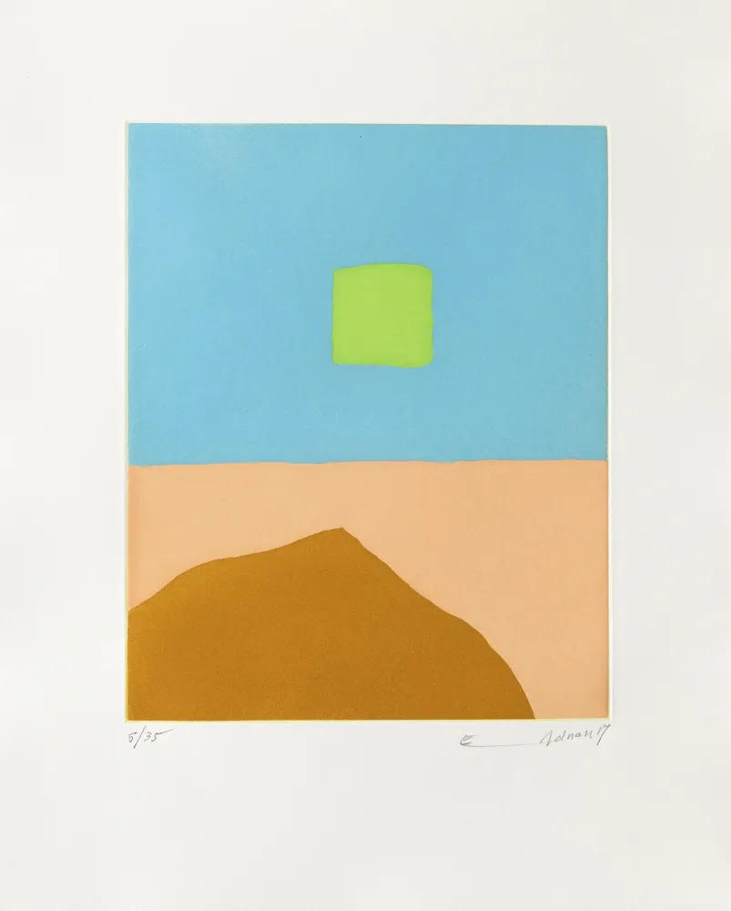 Gravure Adnan - Feu du désert (Le)