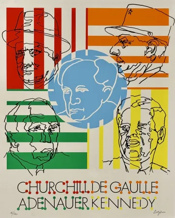 Sérigraphie Agam - David Ben Gurion 