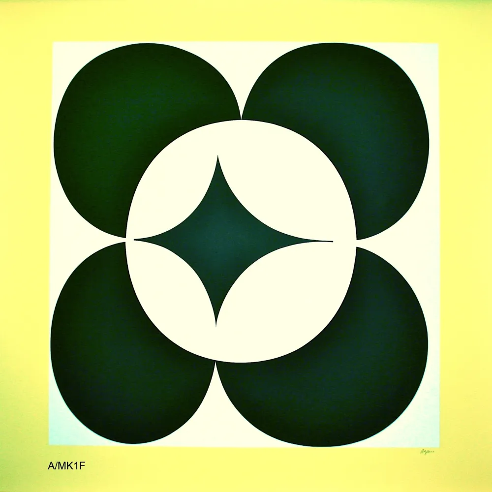 Sérigraphie Agam - YELLOW CIRCLE 1