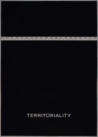 Sérigraphie Agnetti - Territoriality from 'Spazio perduto e spazio costruito' portfolio, Plate H