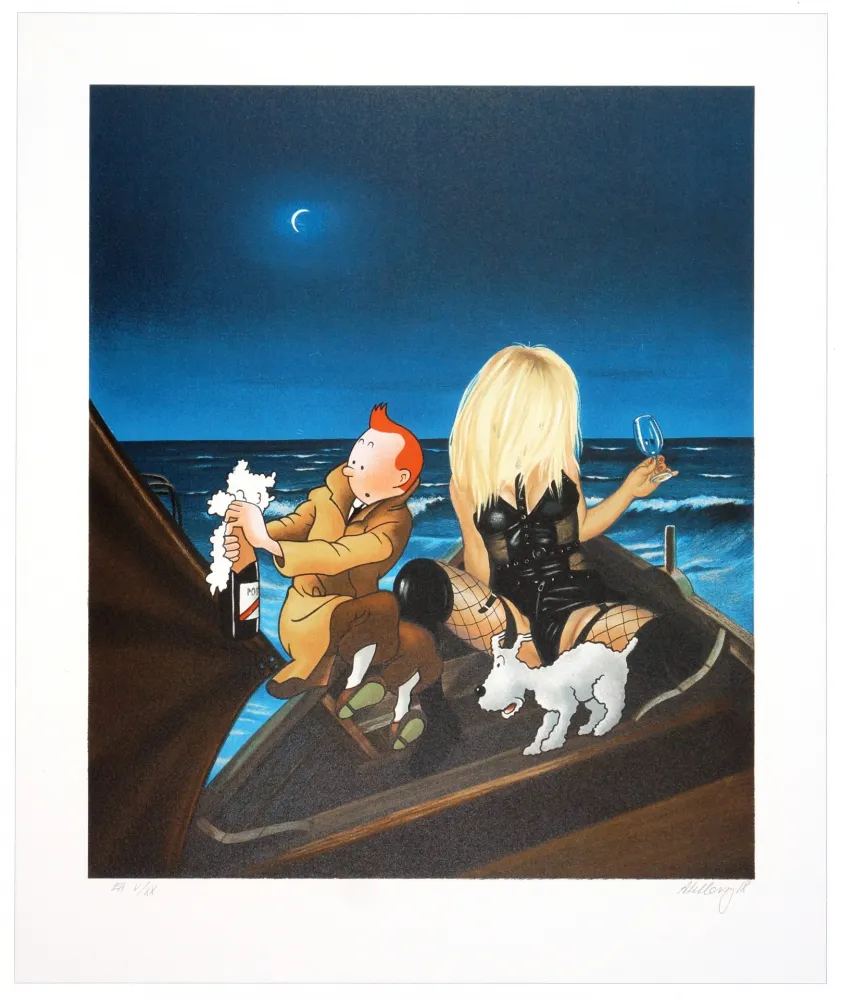 Lithographie Ahlberg - Sans Titre