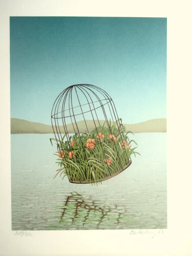 Lithographie Ahlberg - Weightles growth