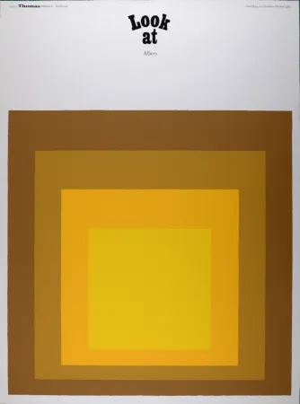 Sérigraphie Albers - (After) Look at Albers, 1969