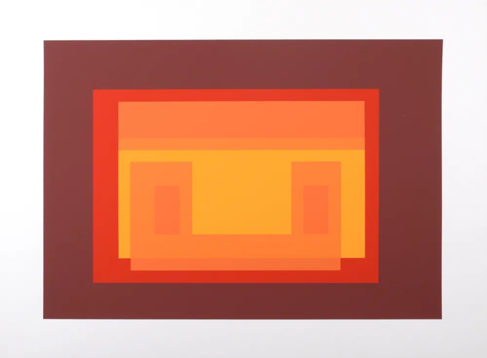 Sérigraphie Albers - Formulation Articulation #F, 1972