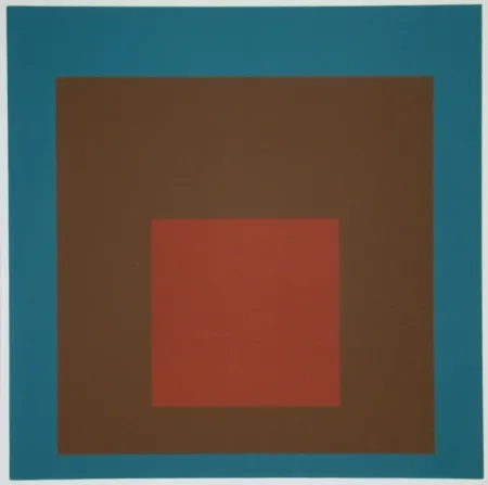 Sérigraphie Albers - Homage to the Square at night, 1958