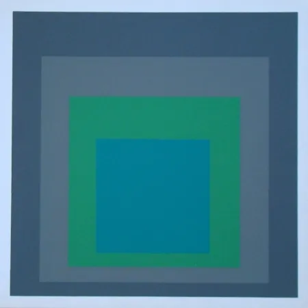 Sérigraphie Albers - Homage to the Square - Renewed Hope, 1962