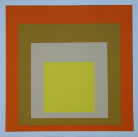 Sérigraphie Albers - Homage to the Square - Yes Sir, 1955