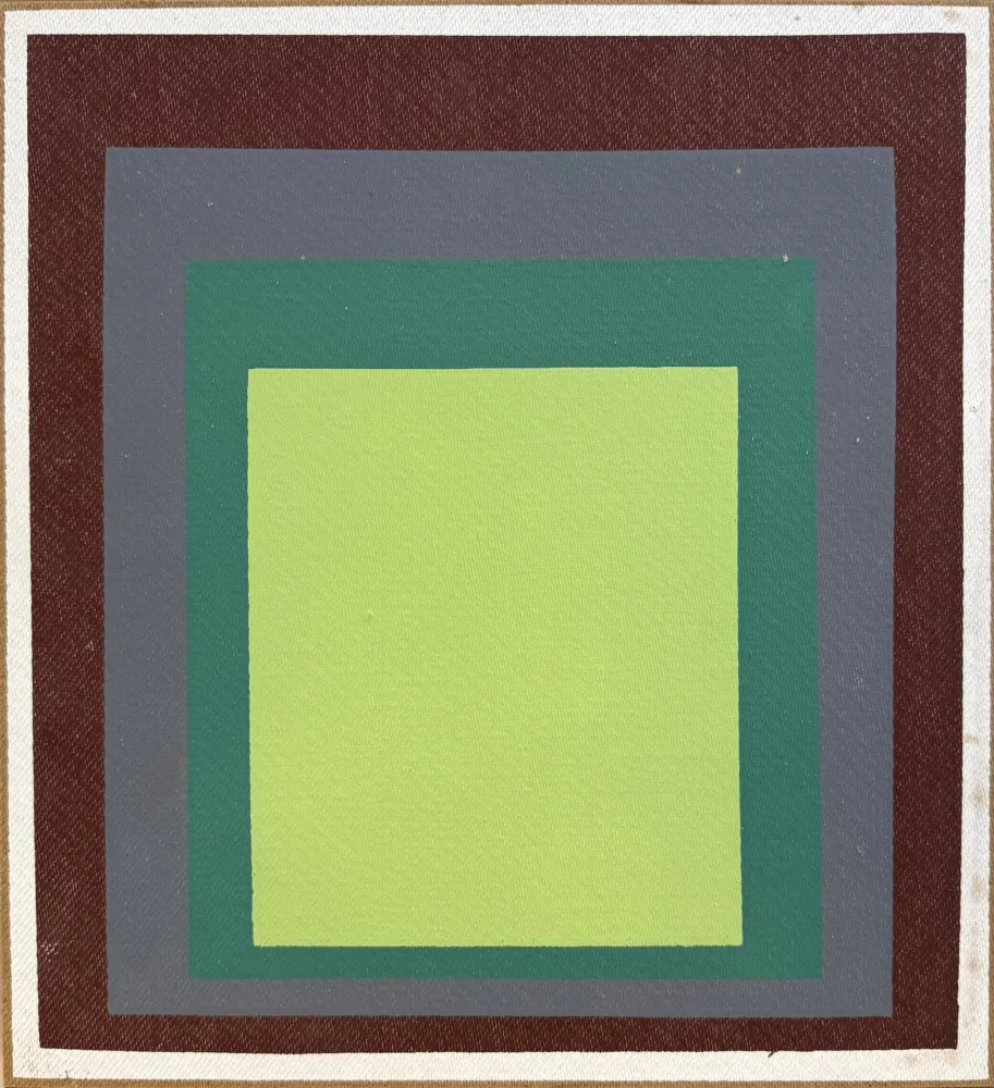 Sérigraphie Albers - I-S k, sérigraphie en couleurs sur Masonite, 1969
