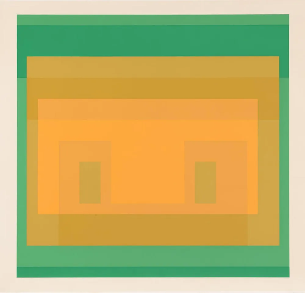 Sérigraphie Albers - I-S Va 6, from Six Variants