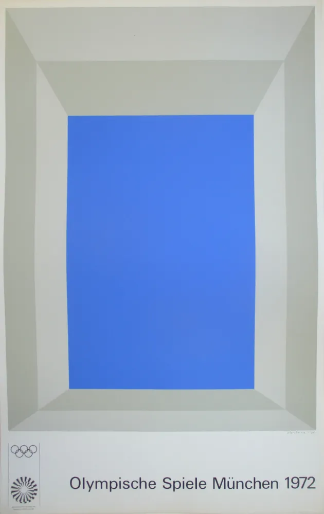 Sérigraphie Albers - OL 1972 - original colour silkscreen