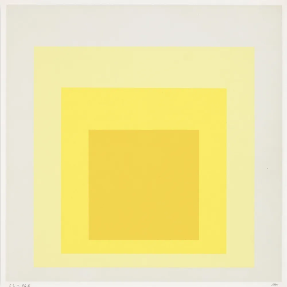 Sérigraphie Albers - Orange