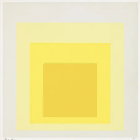 Sérigraphie Albers - Orange