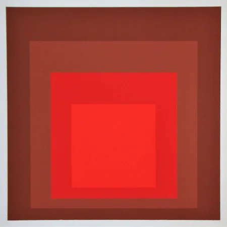 Sérigraphie Albers - R-I d-5, 1969
