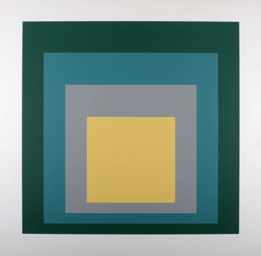 Sérigraphie Albers - SP - VI, 1967 - Hand-signed