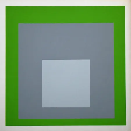 Sérigraphie Albers - White Marker, 1964