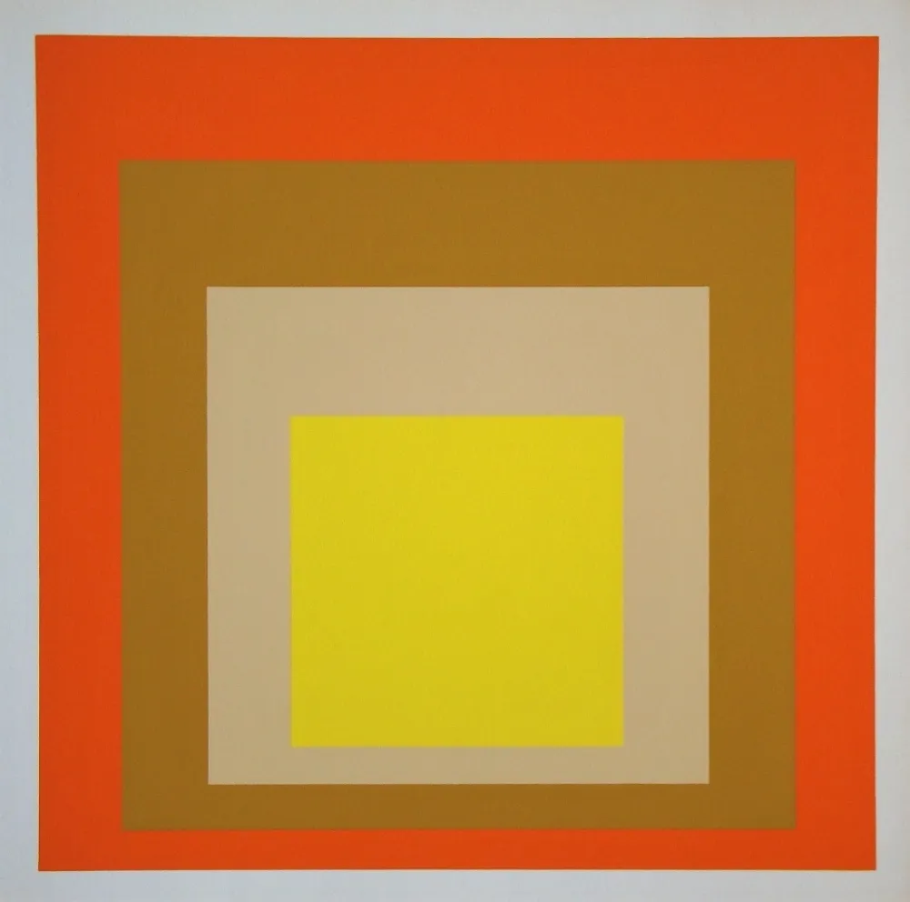 Sérigraphie Albers - Yes Sir, 1955