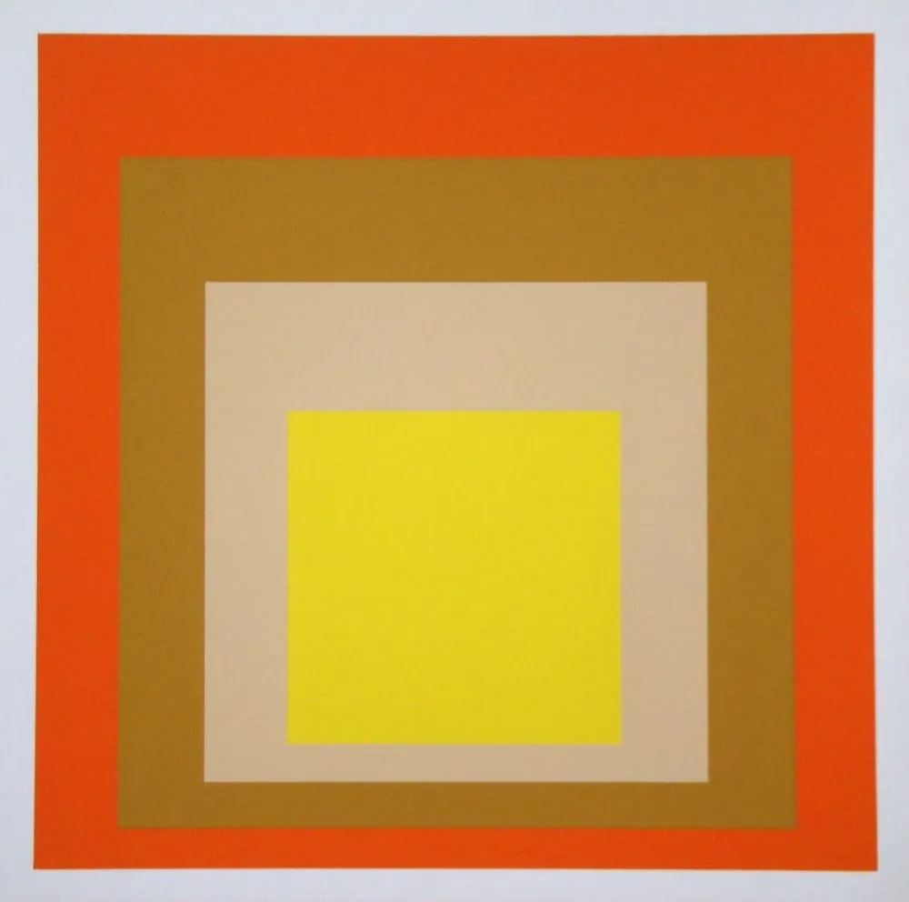 Sérigraphie Albers - Yes Sir, 1955