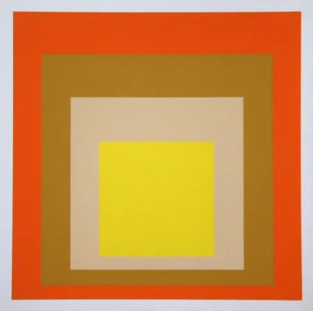 Sérigraphie Albers - Yes Sir, 1955