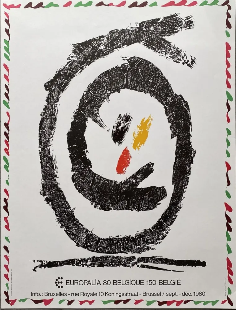 Affiche Alechinsky - 150th anniversary of Belgian independence