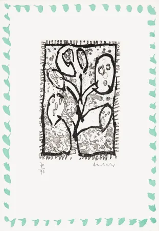 Eau-Forte Alechinsky - Abécédaire 'Monument tobacco' 04