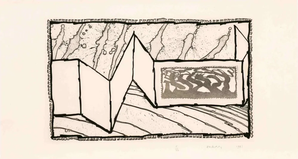 Eau-Forte Alechinsky - Allusion aux excitants III 