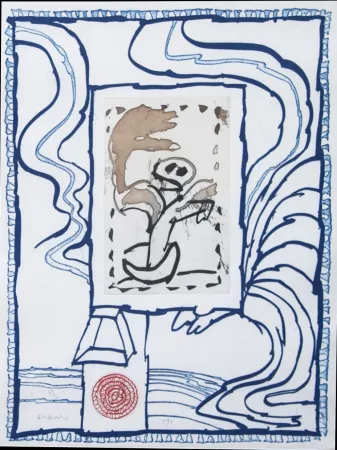 Gravure Alechinsky - Anthropie