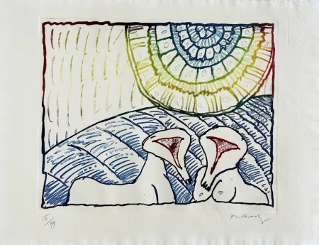 Eau-Forte Alechinsky - Astres et désastres