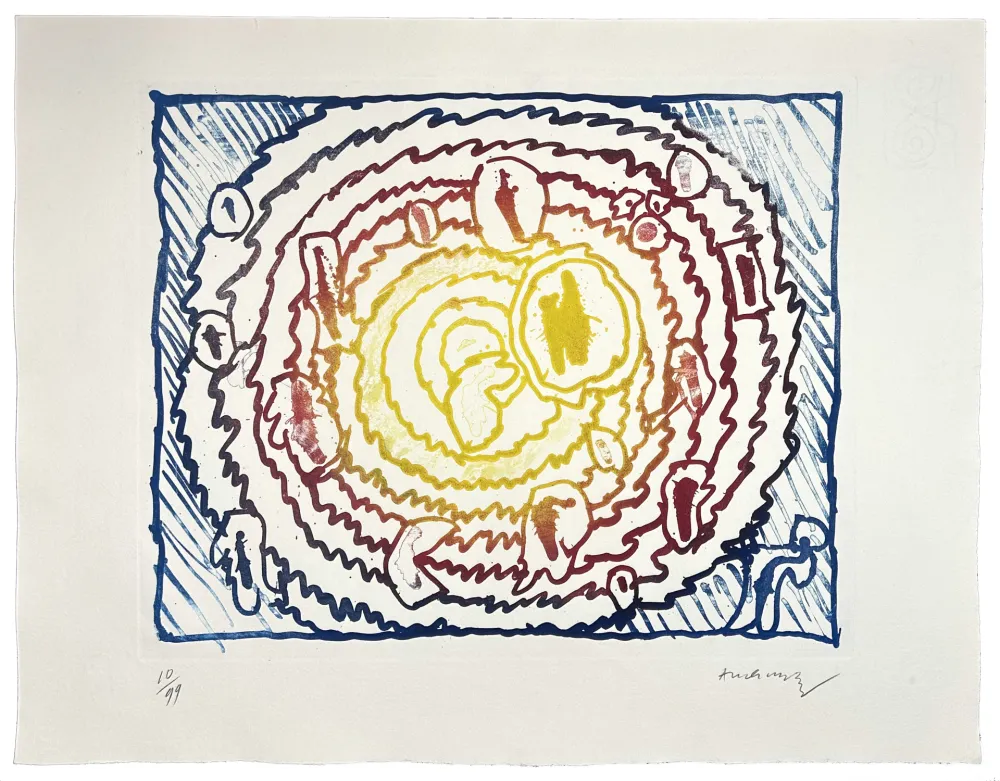 Gravure Alechinsky - Astres et désastres I