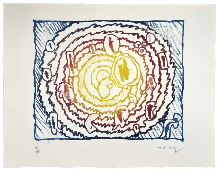 Gravure Alechinsky - Astres et désastres I