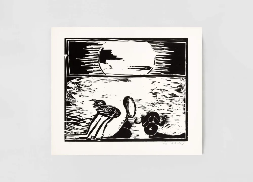 Gravure Sur Bois Alechinsky - Au fil du bois VI