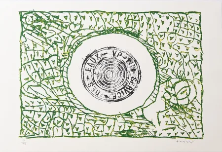 Lithographie Alechinsky - Bouche d'eau