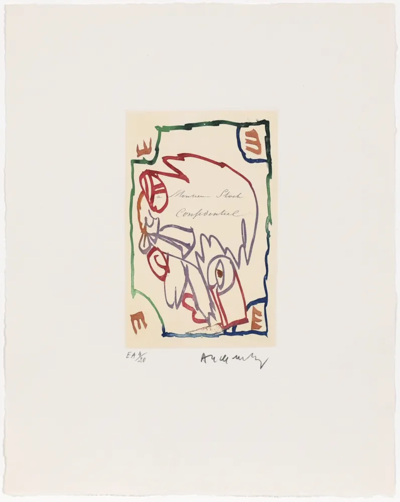 Eau-Forte Alechinsky - Carta Canta 04