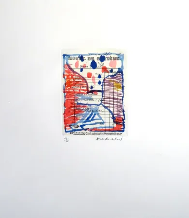 Eau-Forte Alechinsky - Carta Carta (Planche II)