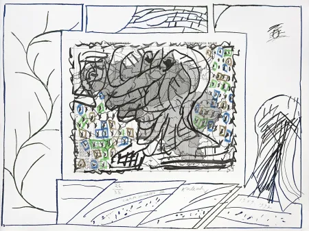 Gravure Alechinsky - Carte mise à jour III